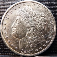 1897-S Morgan Silver Dollar Coin