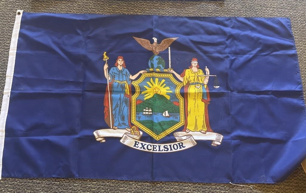 New York State Flag 36" x 60"