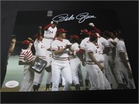 Pete Rose signed 8x10 photo JSA COA