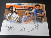 Dukes of Hazzard cast signed 16x20 photo JSA COA