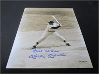 Mickey Mantle signed 8x10 photo COA