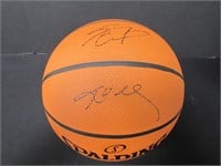 Shaq O'Neal Kobe Bryant Signed Basketball COA