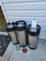 Three PRessurized Soda Containers