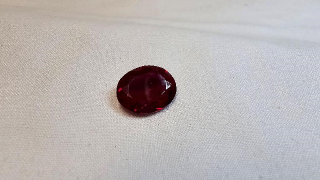 LOOSE NATURAL RUBY OVAL CUT 10.00 CTS