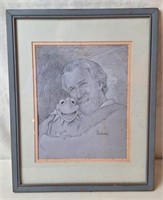 Sketch Of Jim Henson & Kermit The Frog