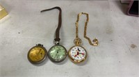 3 pocket watches  untested