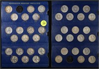 Near Complete Silver Washington Quarter 25c Whitma