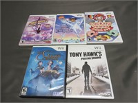 Lot of 5 Nintendo Wii Kids Games Dora Hawk Cheer
