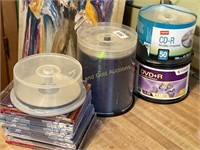 Lot of new recordable CDs and DVDs