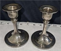 pair of Oneida candle holders (USA)