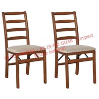 2 ct. Stakmore Upholstered Seat Folding Chairs