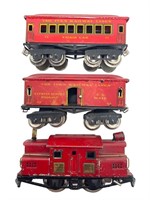 Ives Pre War O Gauge Engine and Passenger Cars