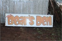 Bear's Den Sign