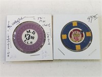 Royal Nevada $5 & M.D. $3 Casino Chips