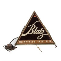 Vintage Blatz Illuminated Triangle Advertisement