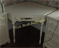 French Provincial Type Corner Desk with Drawer