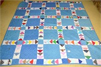 Machine Stitched Quilt - Measures approx. 84 x 75