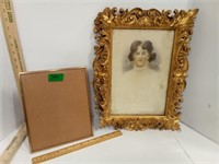 8x10 Standing Frame & Ornate Gold Painted Frame