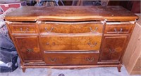 Vintage 5 drawer, 2 door dresser,