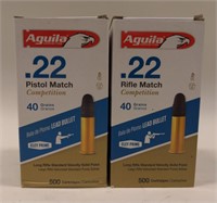 1000 Rounds Aguila 22LR Cartridges In Boxes