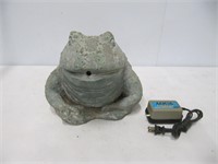 HEAVY CONCRETE FROG WATER FOUNTAIN