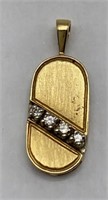 14K Gold Diamond pendant