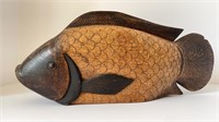 Large Japanese Fish Carving