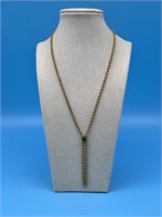 Gold Tone Rope Chain Necklace
