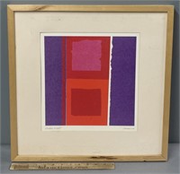 MCM Signed Lithograph "Cubic Heat"