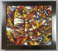 Original Abstract Modernist Painting Canvas