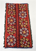 EMBROIDERED SILK SUZANI WALL HANGING