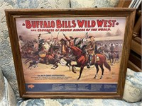 22 1/2” x19” picture of Buffalo Bills Wild West