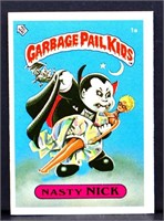 1985 Garbage Pail Kids 1A Nasty Nick card