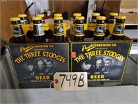 Lot #749B - 2 Six Packs of  3 Stooges Beer