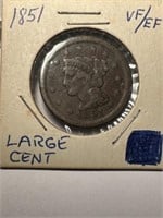 1851 Liberty Head Large Cent