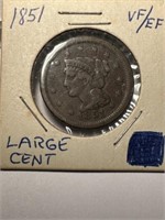 1851 Liberty Head Large Cent