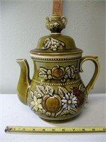 Vtg Ardco Japan MCM Ceramic Teapot Cookie Jar 12"