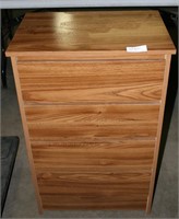 PRESSED WOOD 4-DRAWER CHEST OF DRAWERS