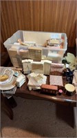 Large Lot of Dollhouse Bedroom Furniture