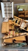 Large Tote of Dollhouse Furniture
