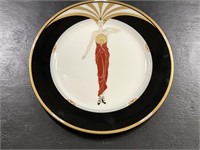 Erté' "Le Soleil Ebony" 1985 Bone China Charger Pl