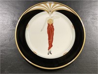 Erté' "Le Soleil Ebony" 1985 Bone China Charger Pl