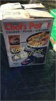 Chefs Pot Jr Cooker Frye Steamer 3 1/2 Qt