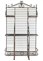 CONTEMPORARY FRENCH PROVINCIAL STYLE BAKERS RACK