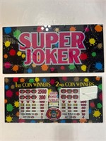 Super joker glass slot machine panels