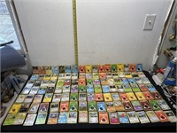 a lot of Pokémon cards