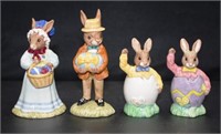 Four Royal Doulton Easter Bunnykins