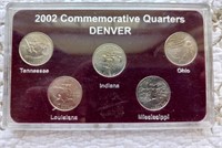 2002 Set of 5 Denver mint Quarters