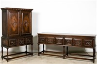 Kittinger Nine Piece Jacobean Dining Room Suite