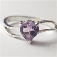 Silver Amethyst Ring